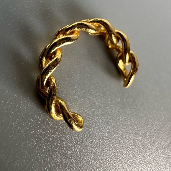 14K Gold Vermeil Chain Cuff - Picture 5 of 8